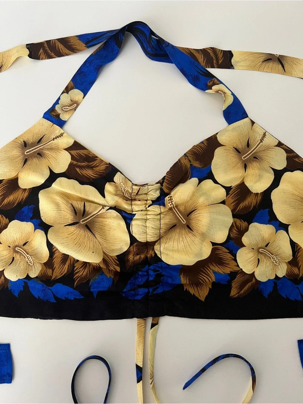 Hibiscus Collection Hawaii Floral Halter Top NWT Tropical Rayon - Picture 6 of 10